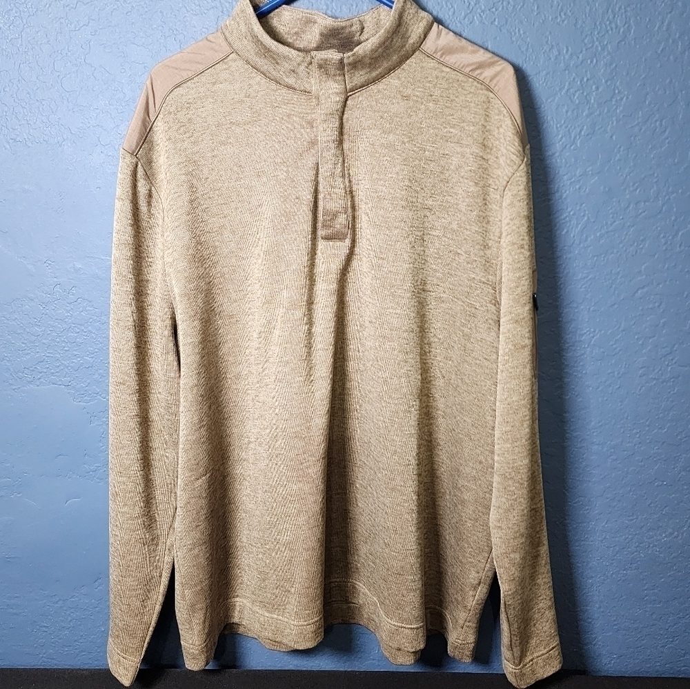 Greg Norman Quarter-Button Pullover Golf Sweater - image 2